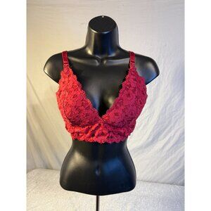 Momanda Bralette Bra 34E Red Lace Womens Nursing Bra New Mom Maternity 34DD